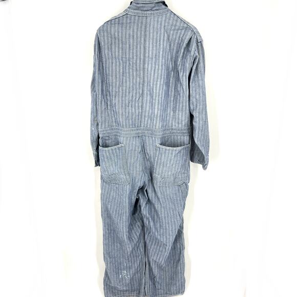 Vintage 70s Sears Mechanic Coveralls Michael Myers Talon Zipper Size 42 Mens - Picture 2 of 11